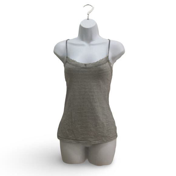 Merona Gray Striped Cami - Picture 1 of 7